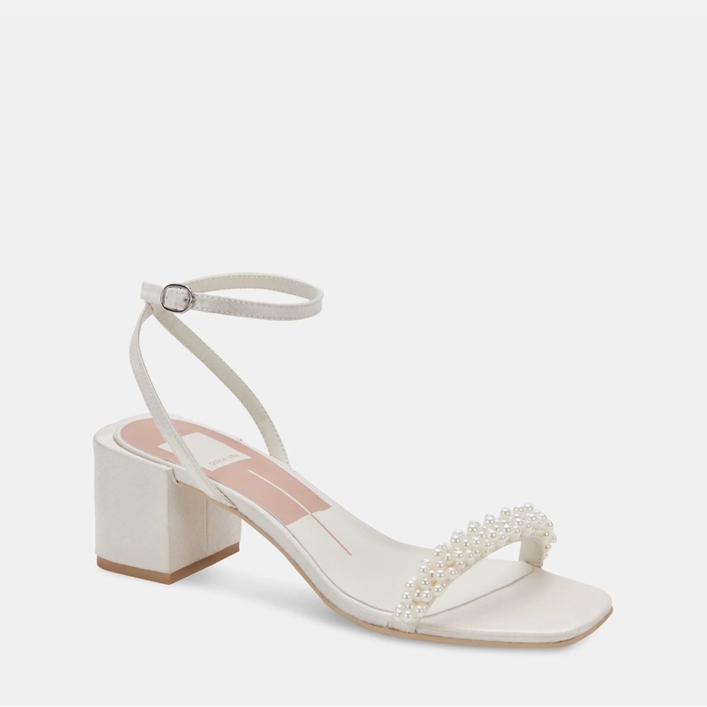 Dolce Vita White Heeled Sandals